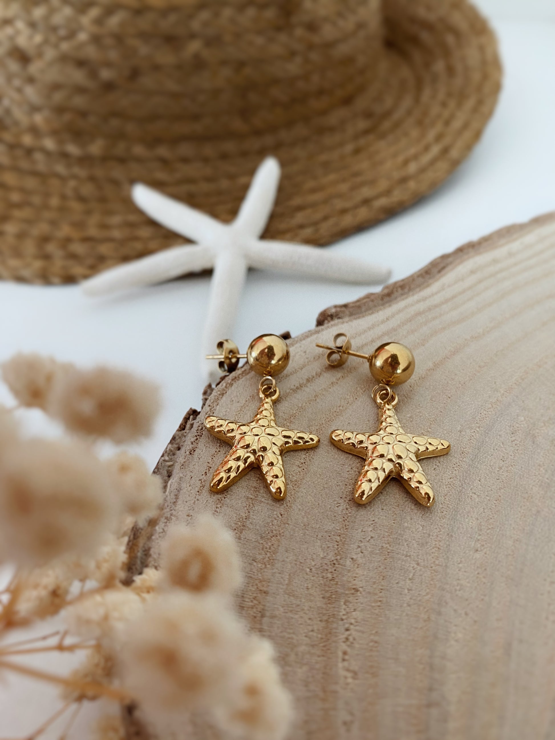 Boucles étoile de mer inspiration summer girl