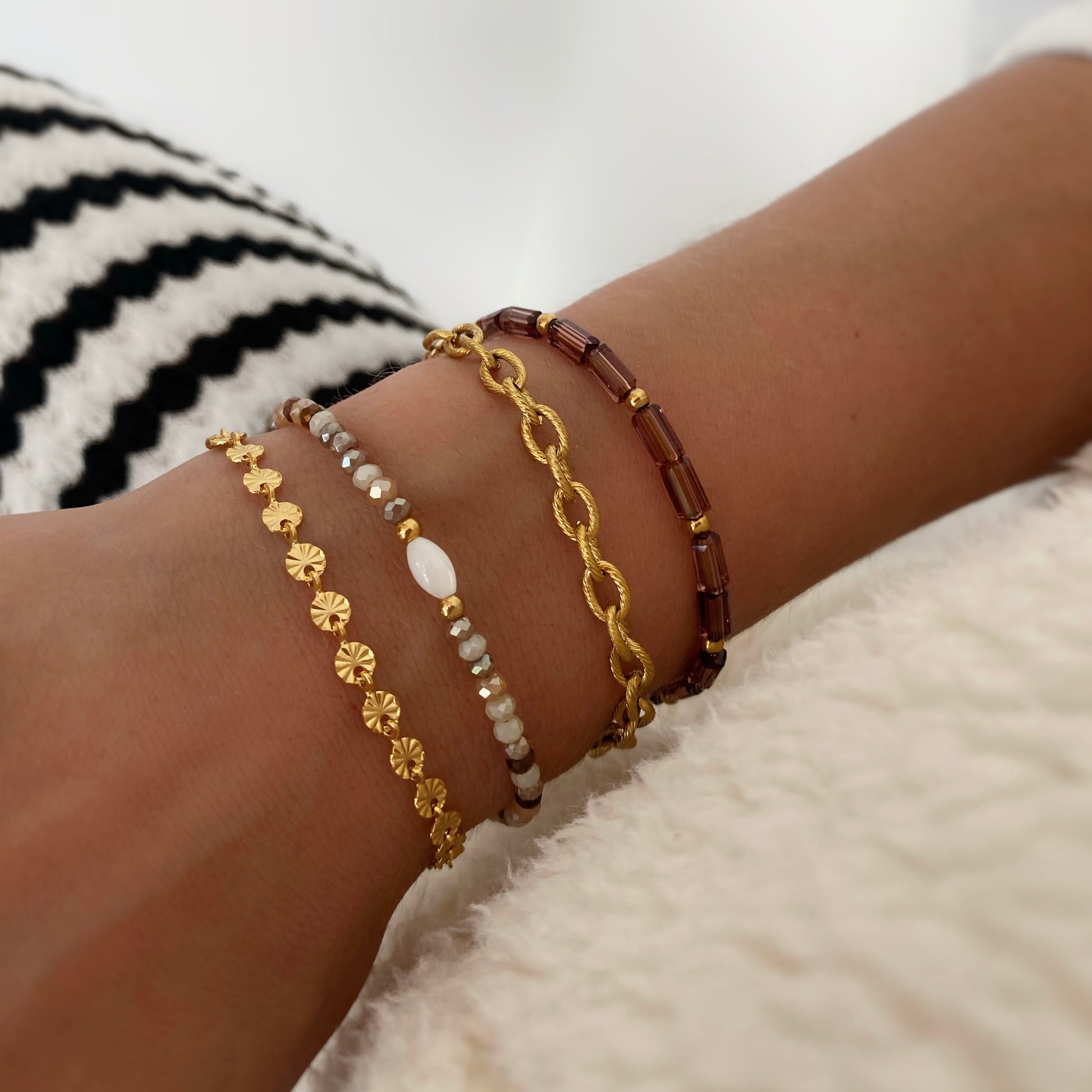 Bijoux tendance couleurs marrons et beige - créatrice fait main
